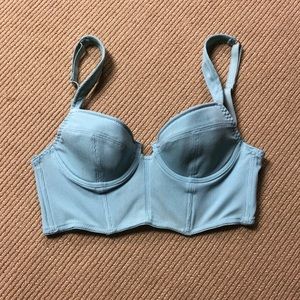 URBAN OUTFITTERS bra like corset cropped top